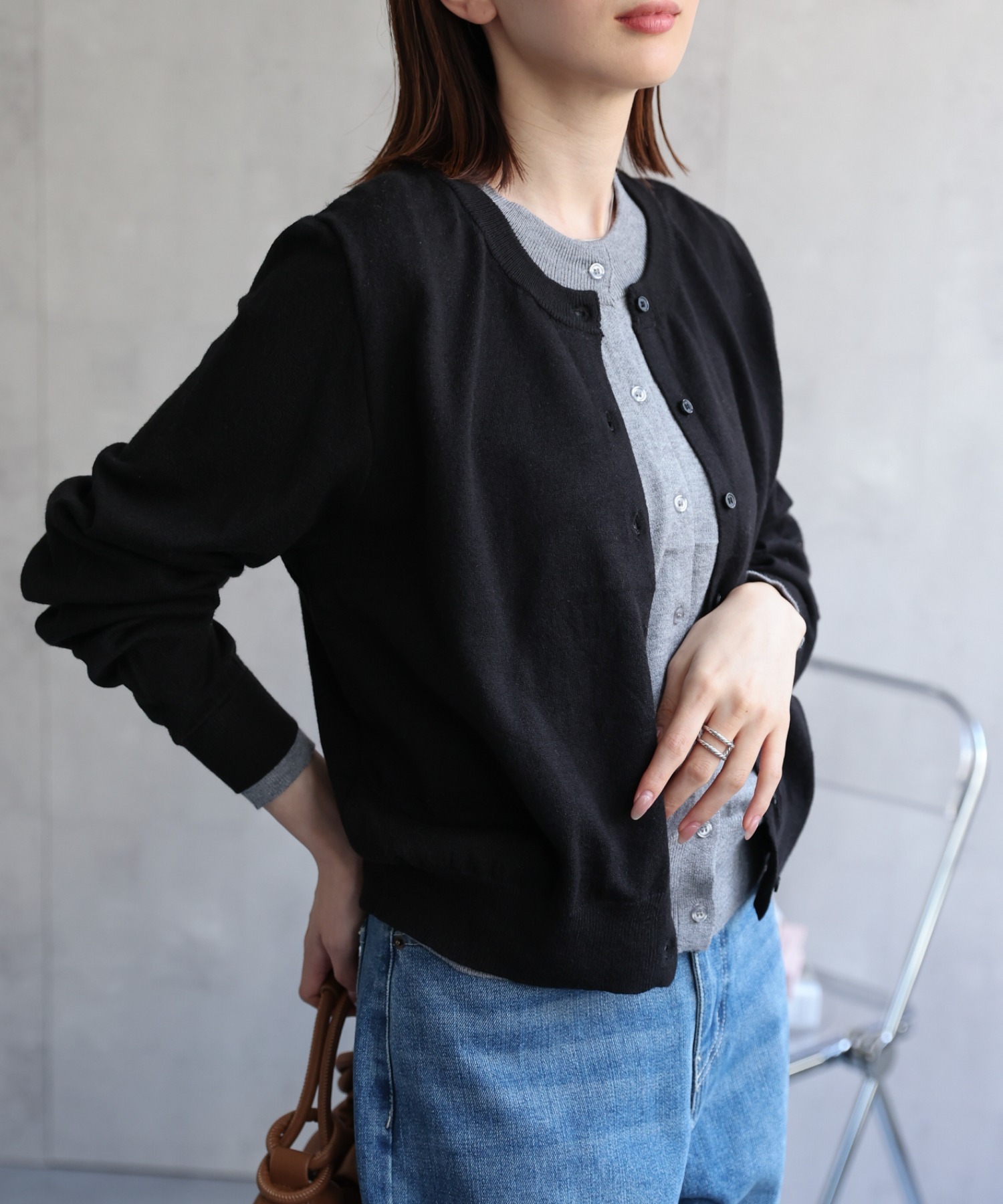 model：162cm 着用サイズ：F