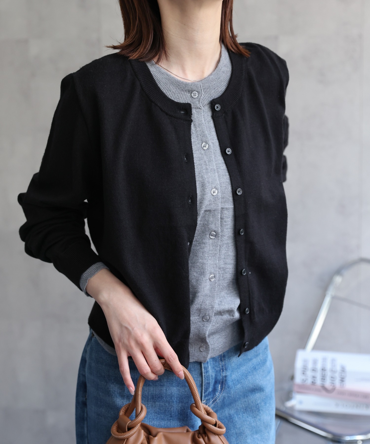 model：162cm 着用サイズ：F