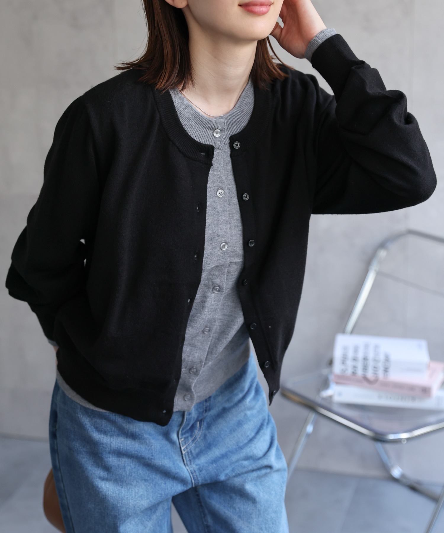 model：162cm 着用サイズ：F