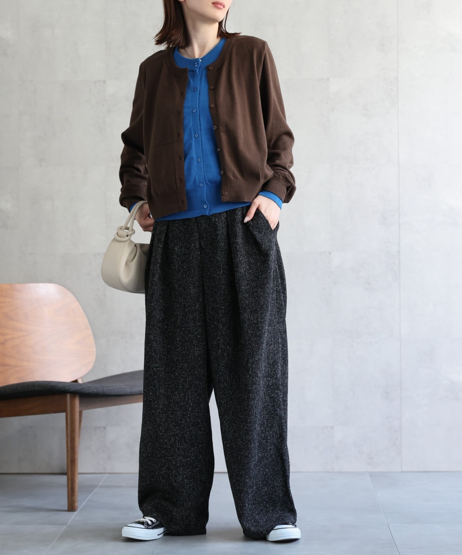 model：162cm 着用サイズ：F