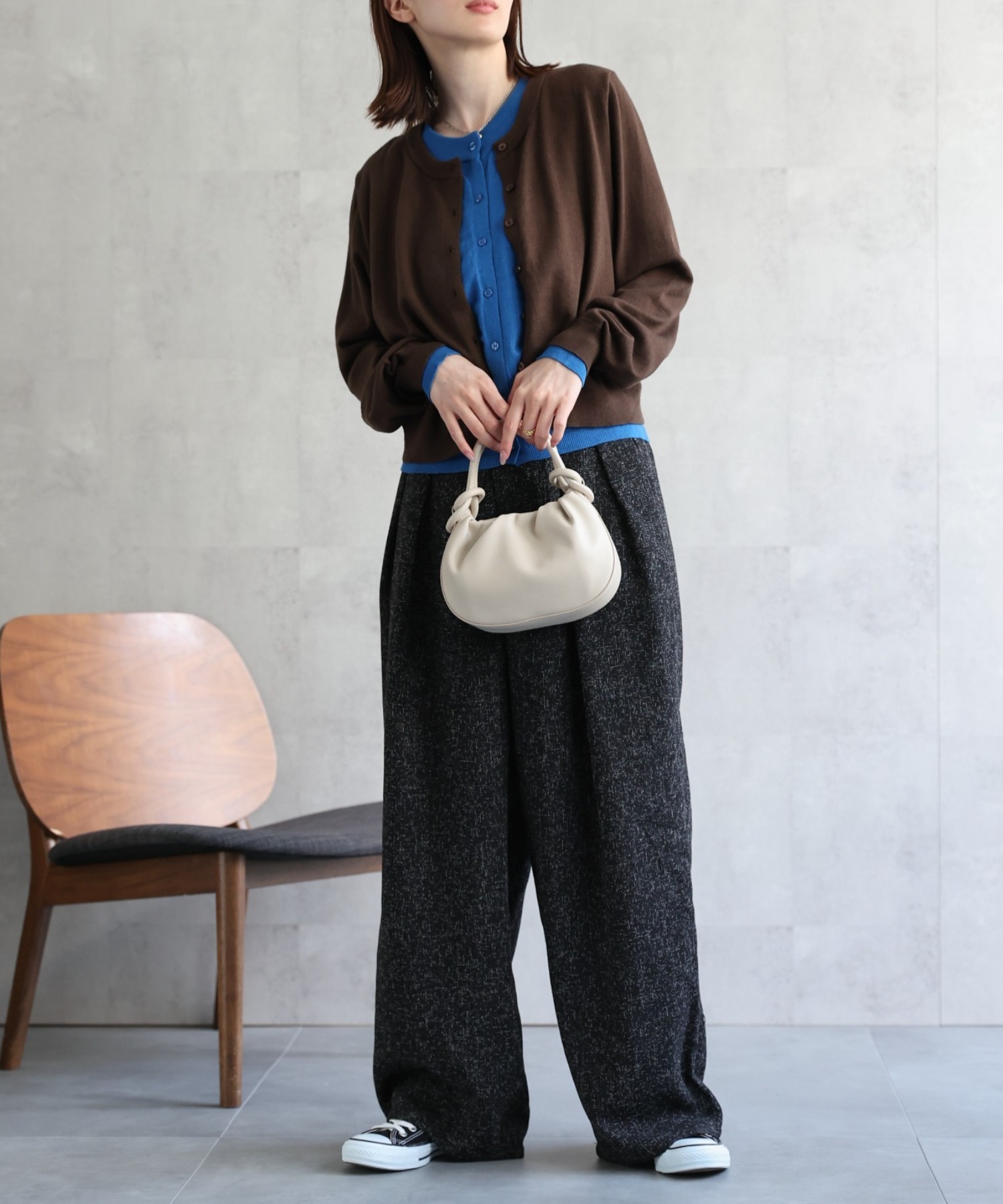 model：162cm 着用サイズ：F