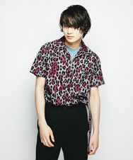 TWO TONE PANTHER総柄 半袖オープンカラーSH