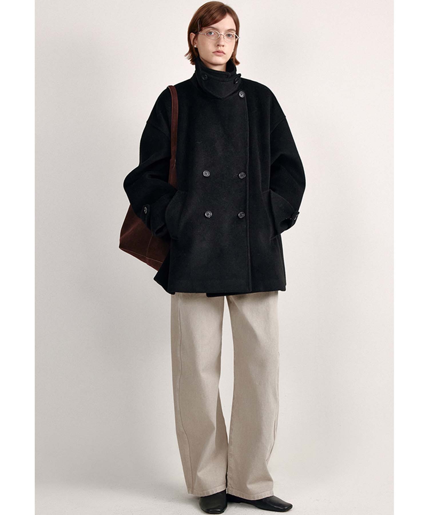 fiona専用 スタンドネック ベーシックハーフコート FD24W412【Fano Studios