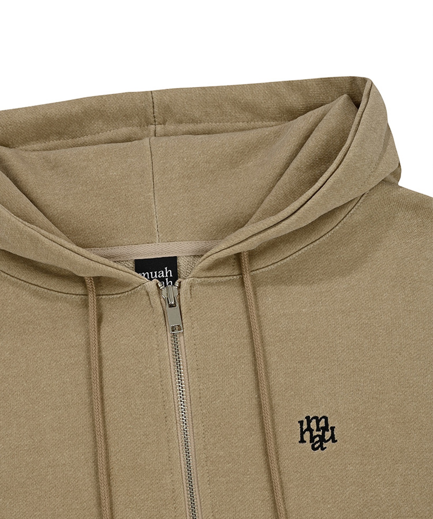 A'GEM/9 × .kom 『muah muah/ムーアムーア』 STITCH LOGO PIGMENT HOOD