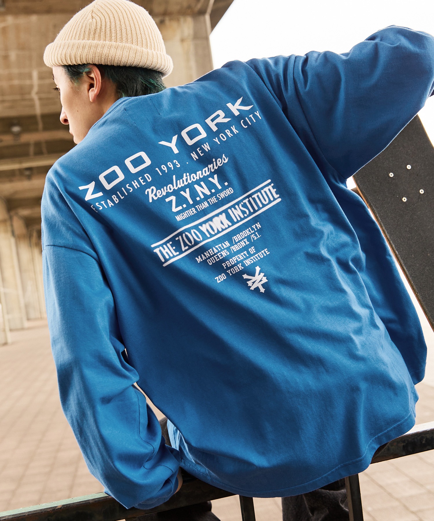 ZOO YORK/ズーヨーク 別注 グラフィックデザイン ビッグシルエット長袖Tシャツ MONO-MART│MONO-MART [モノマート]  公式オンラインストア