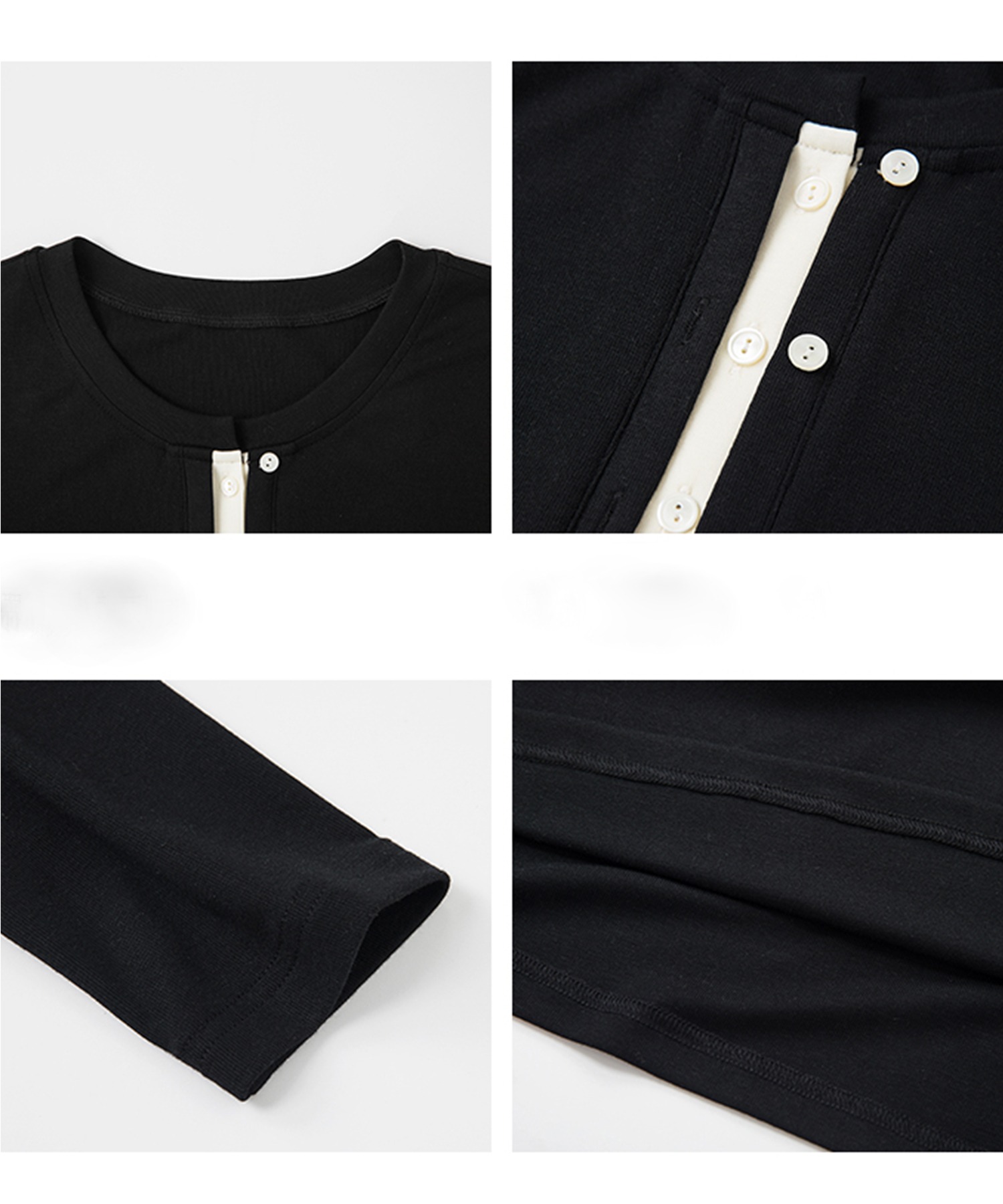 ヘンリーネック ニットロングワンピース FQ24L008【Fano Studios