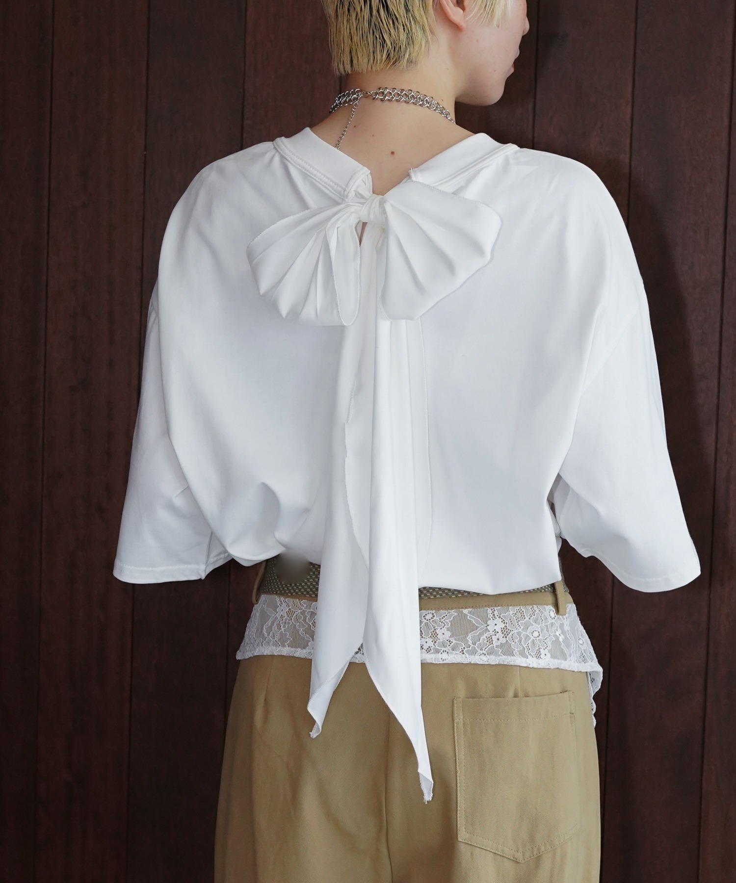 バックリボンTシャツ chw26s254-ファッション通販サイト-chuclla,FANO 