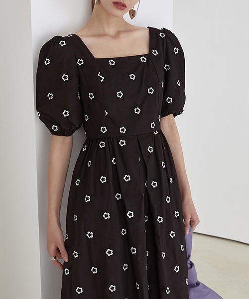 Fano Studios】Embroidery flowers sweet dress FC21L029