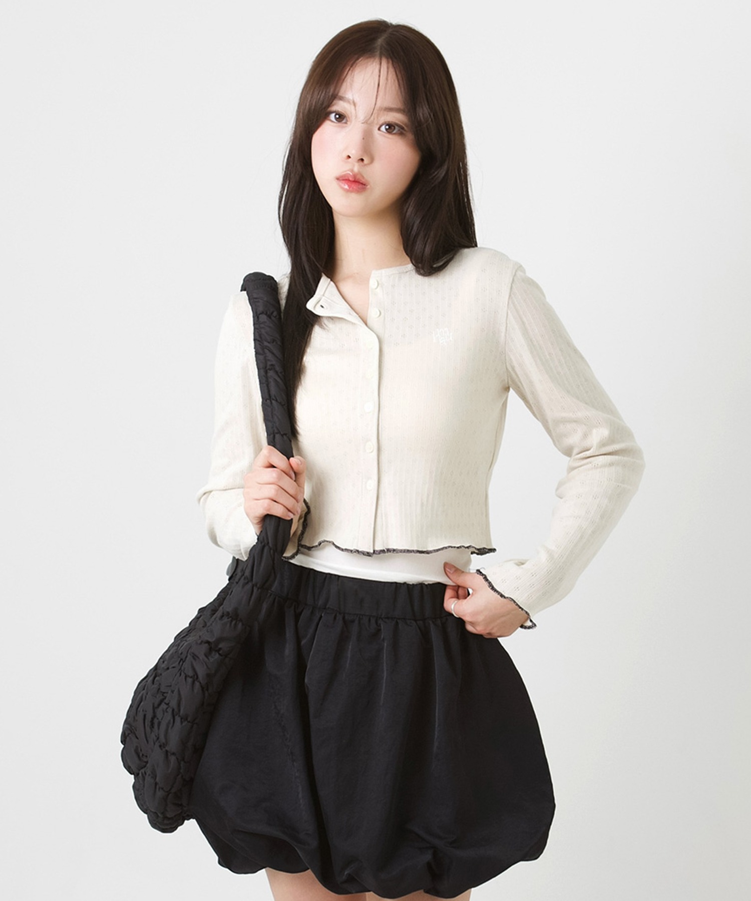 A'GEM/9 × .kom 『muah muah/ムーアムーア』 STITCH LOGO JACQUARD