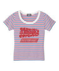 FIRE LOGOプリントチビTシャツ