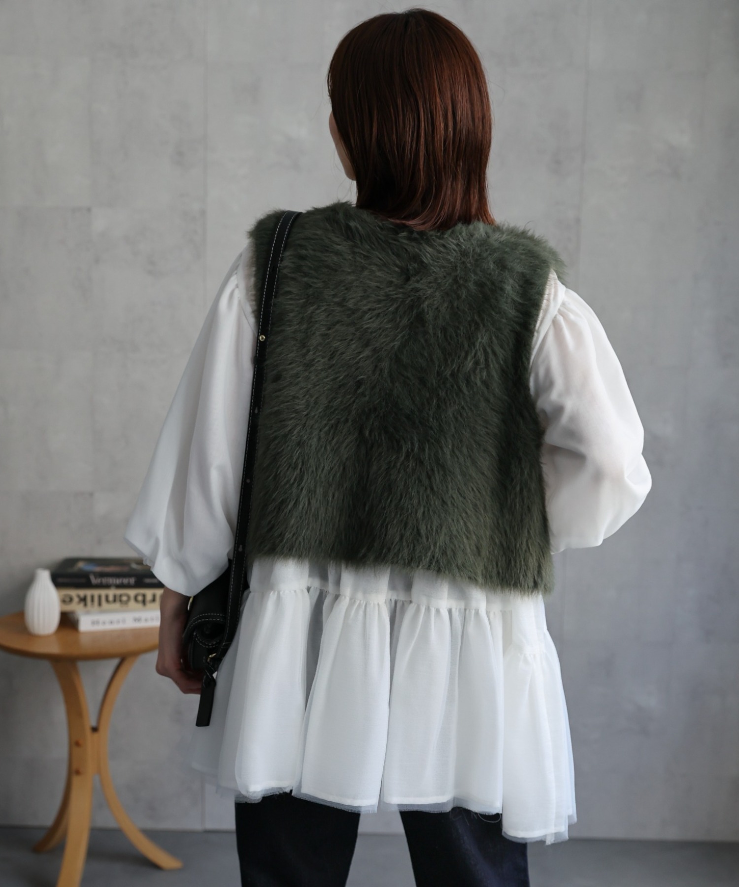 model：162cm 着用サイズ：F