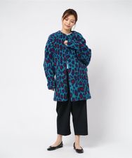 LEOPARD総柄 ロングジャケット