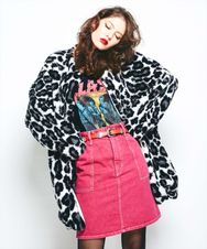 LEOPARD総柄 ロングジャケット