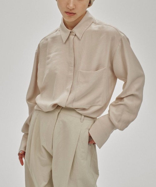 TODAYFUL Backsatin Pocket Shirts 12510417