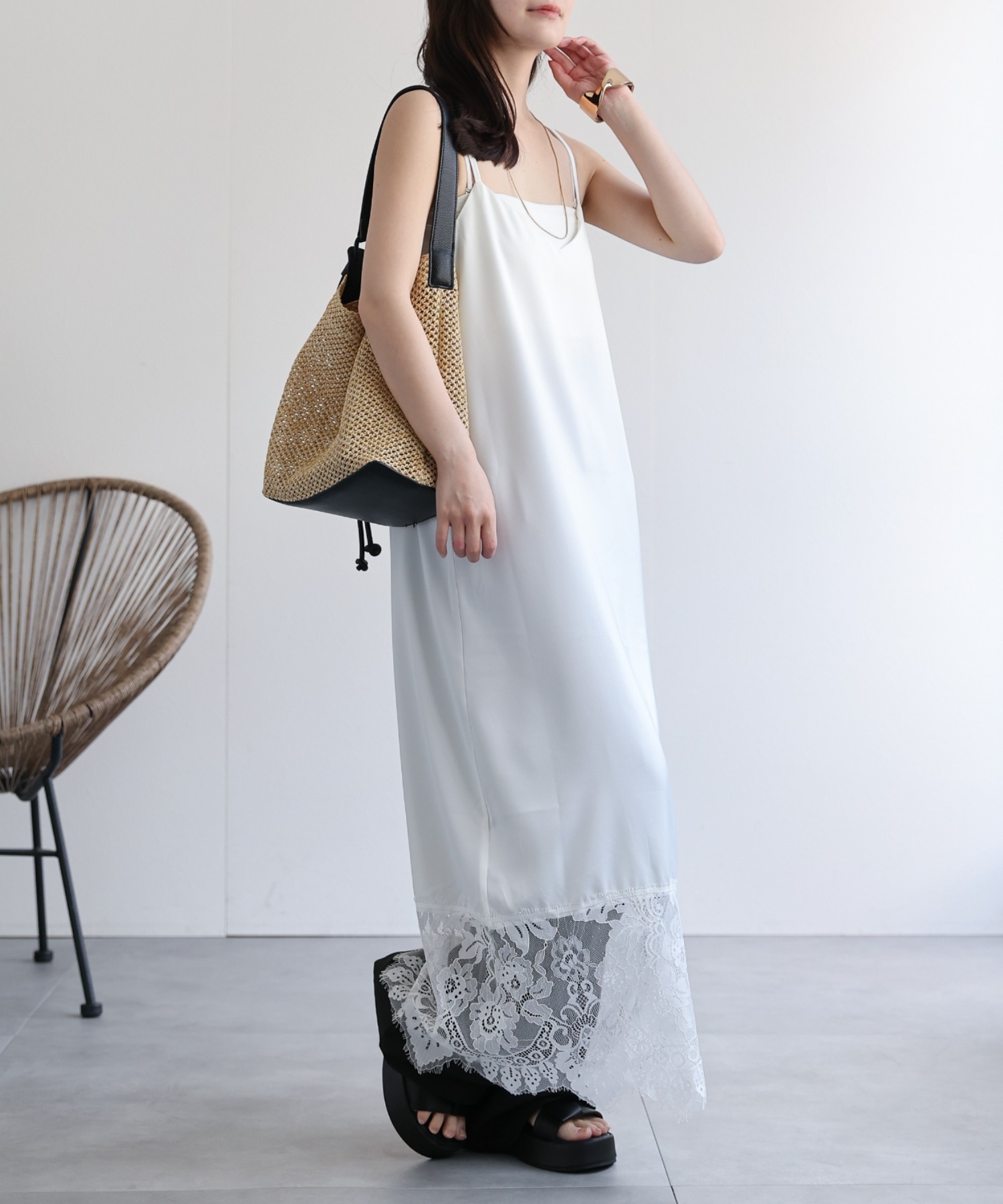 model：156cm 着用サイズ：FREE
