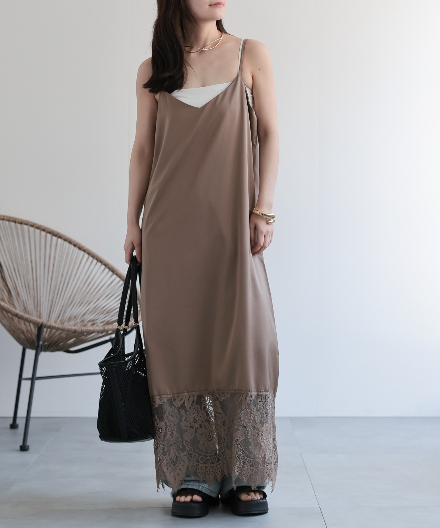 model：156cm 着用サイズ：FREE