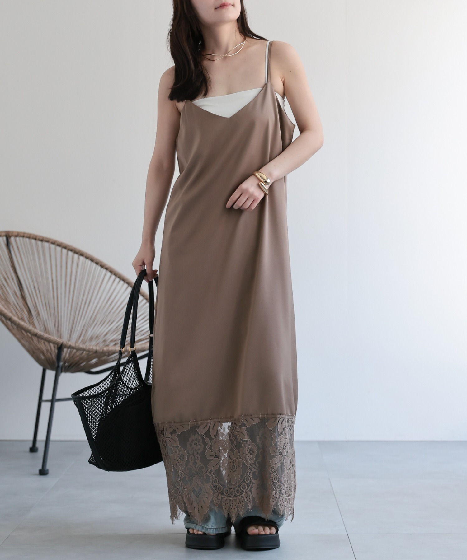 model：156cm 着用サイズ：FREE