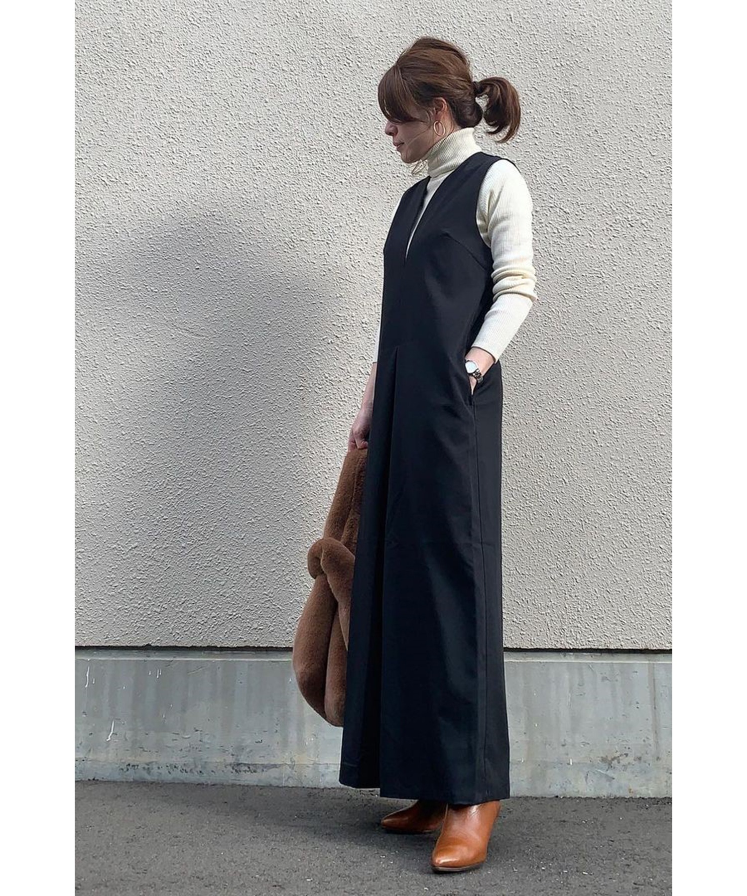 model：H158 着用サイズ：FREE