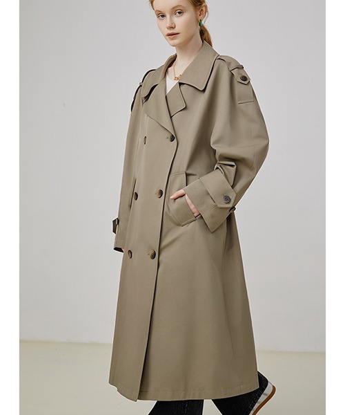 Fano Studios】Lapel back slit trench coat FQ21W064-ファッション 