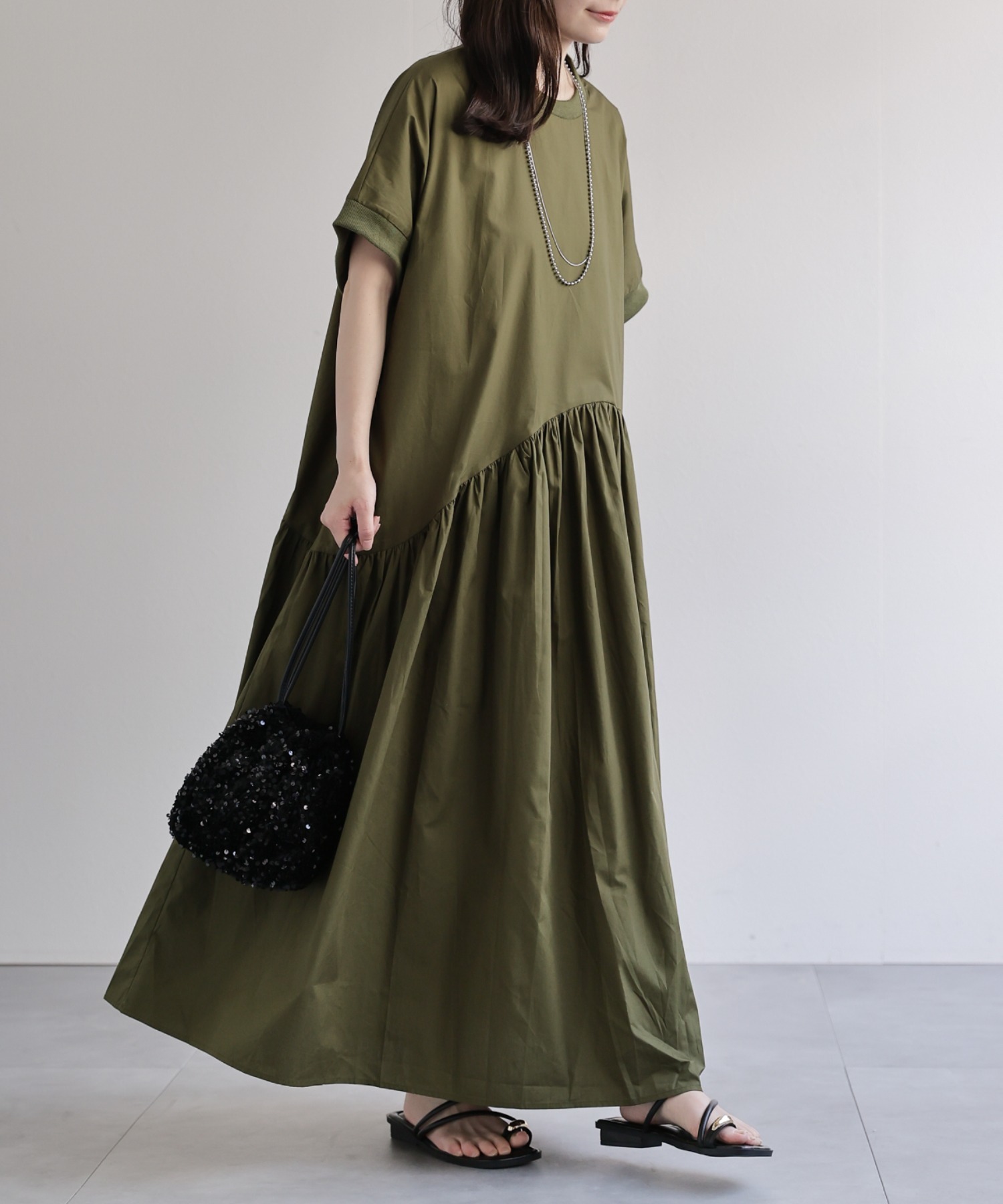 model：156cm 着用サイズ：FREE
