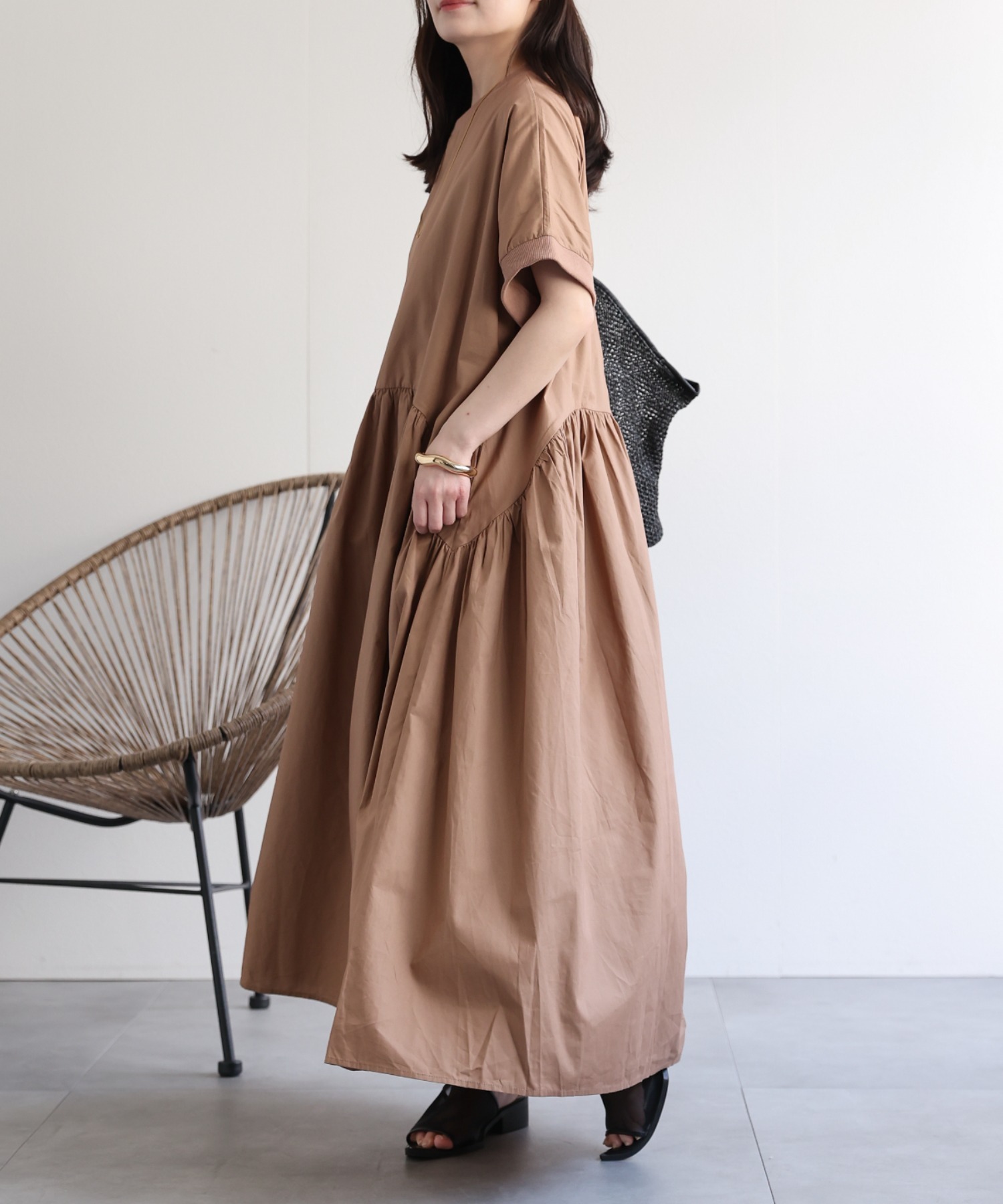 model：156cm 着用サイズ：FREE