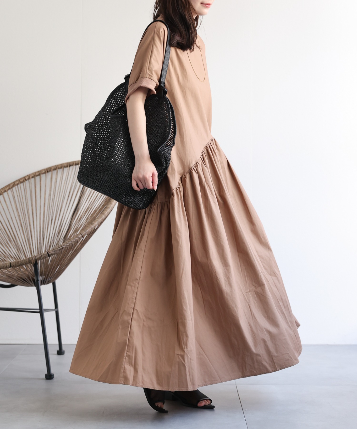 model：156cm 着用サイズ：FREE