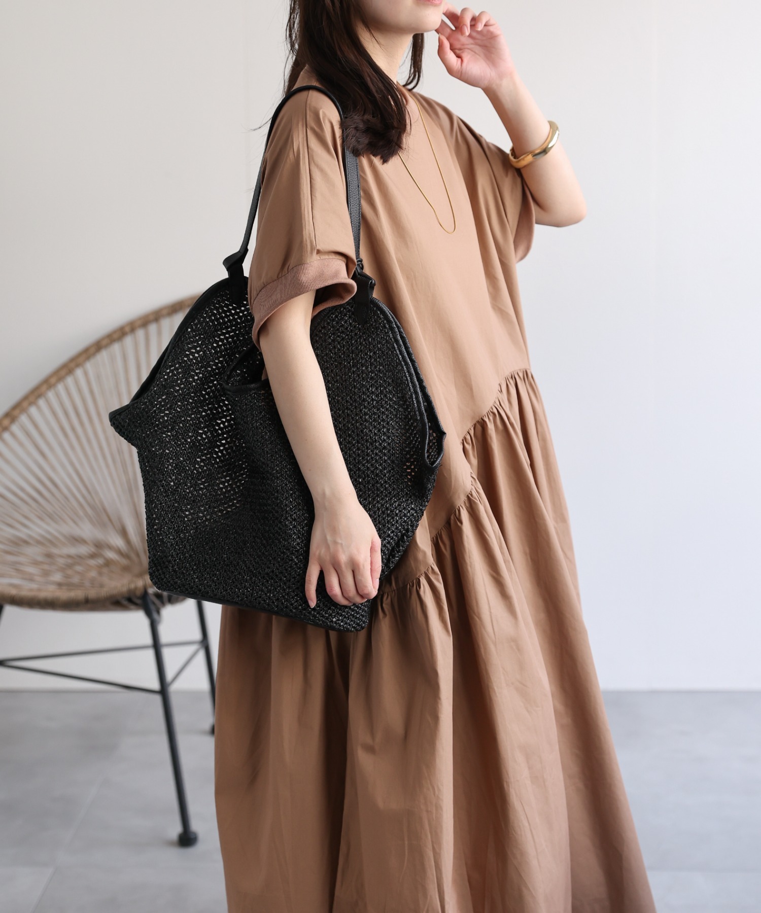 model：156cm 着用サイズ：FREE
