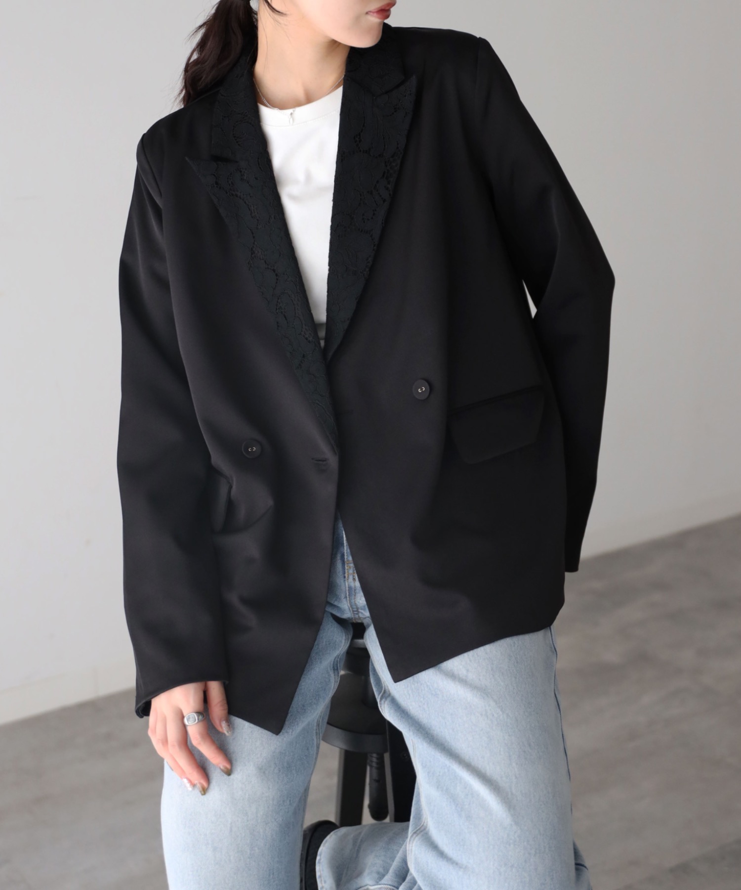 model：164cm. 着用サイズ：FREE