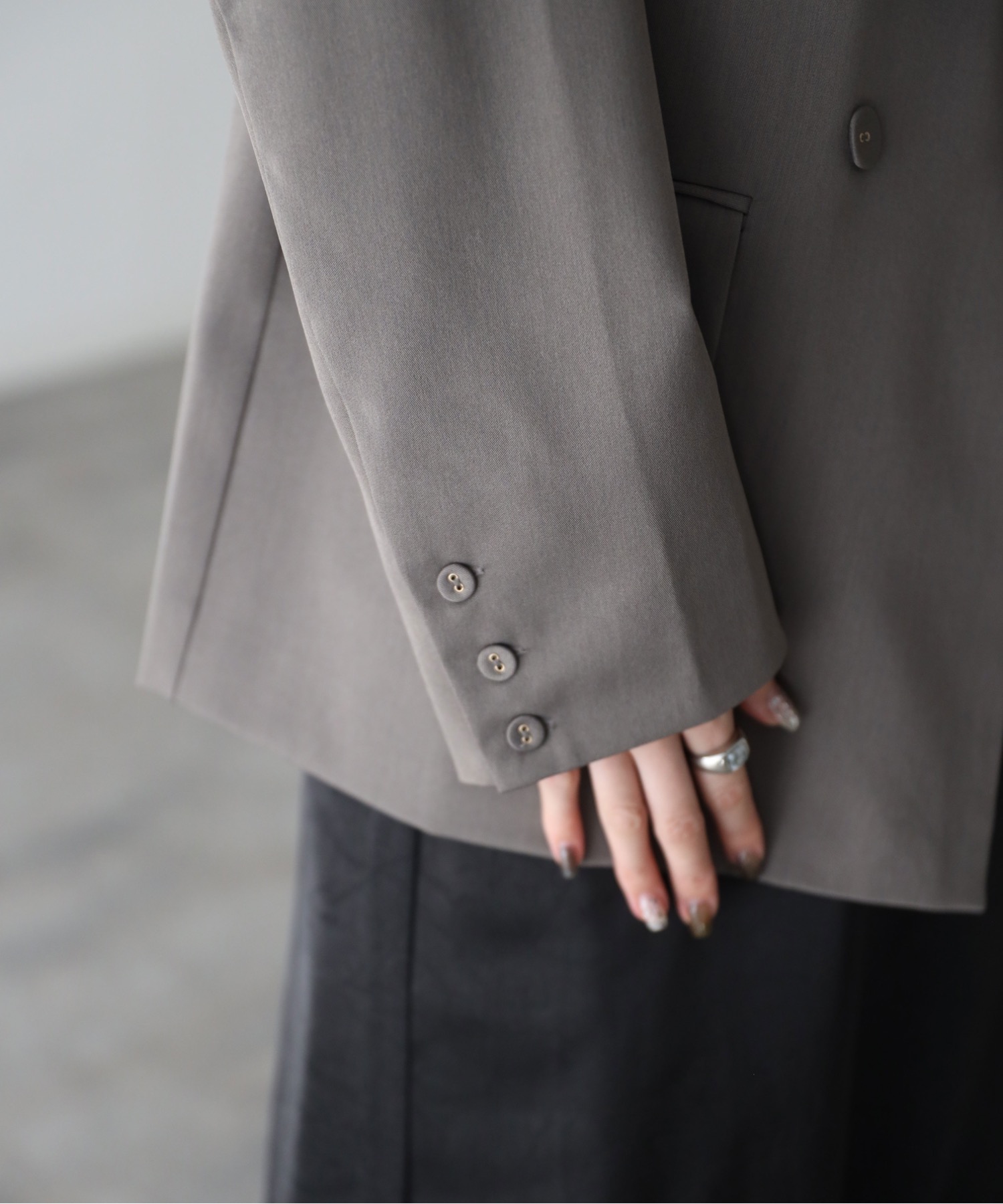 model：164cm. 着用サイズ：FREE