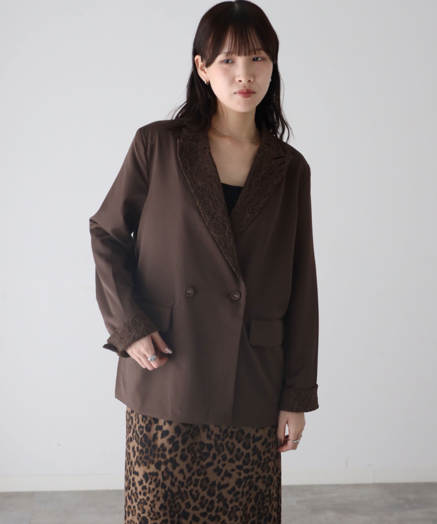 model：164cm. 着用サイズ：FREE