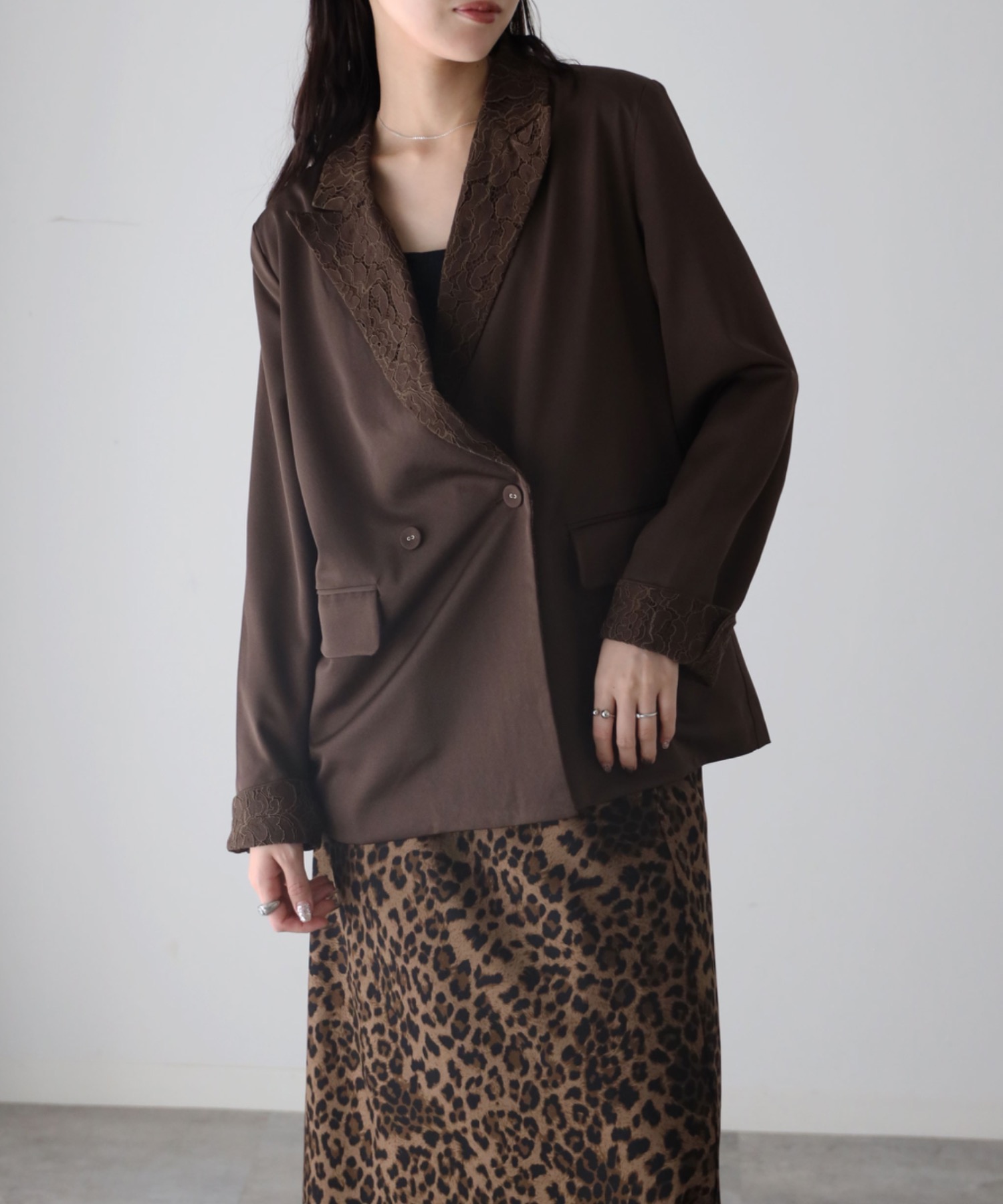 model：164cm. 着用サイズ：FREE