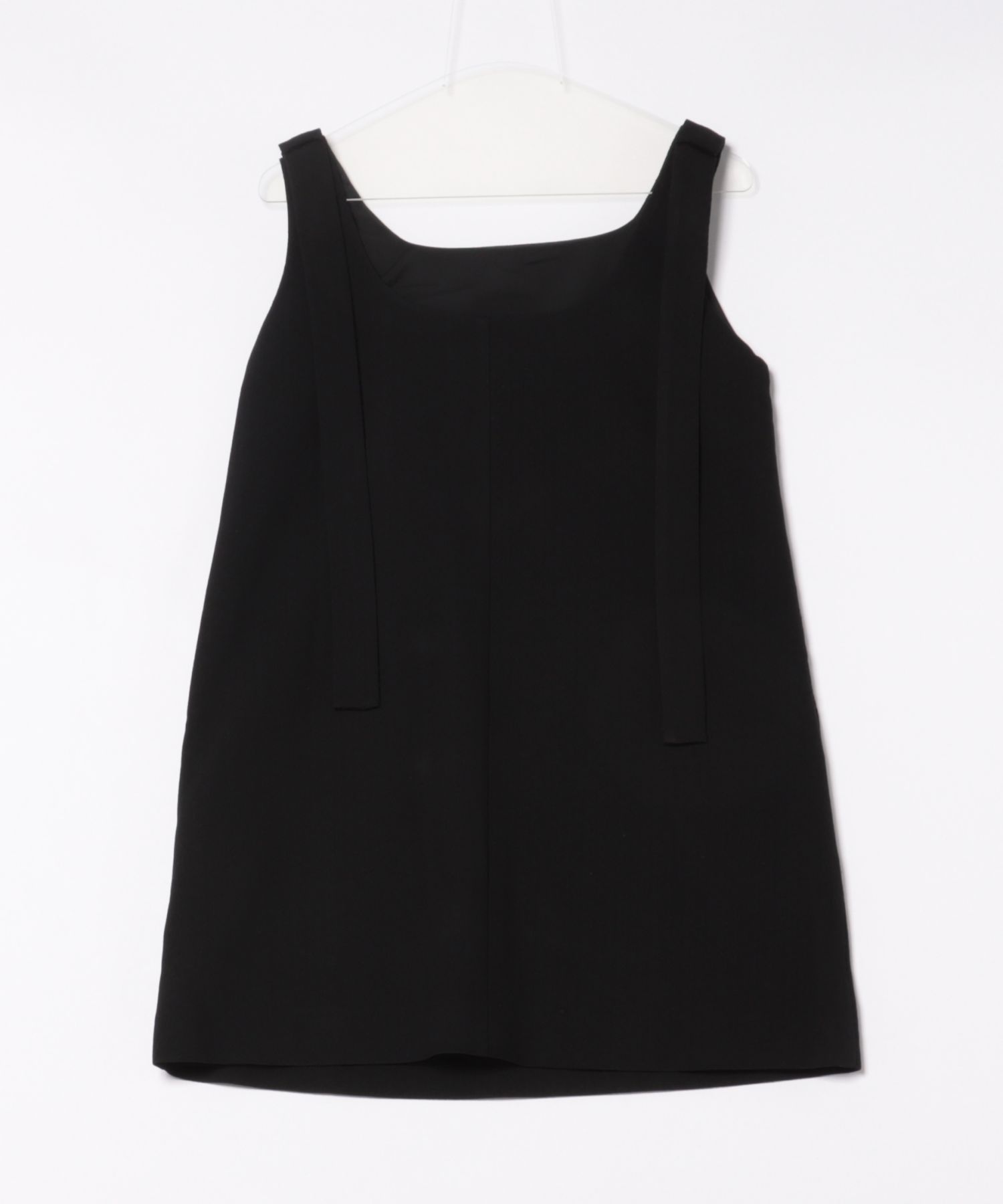 スクエアネック リボンストラップ ミニワンピース FC25L021【Fano