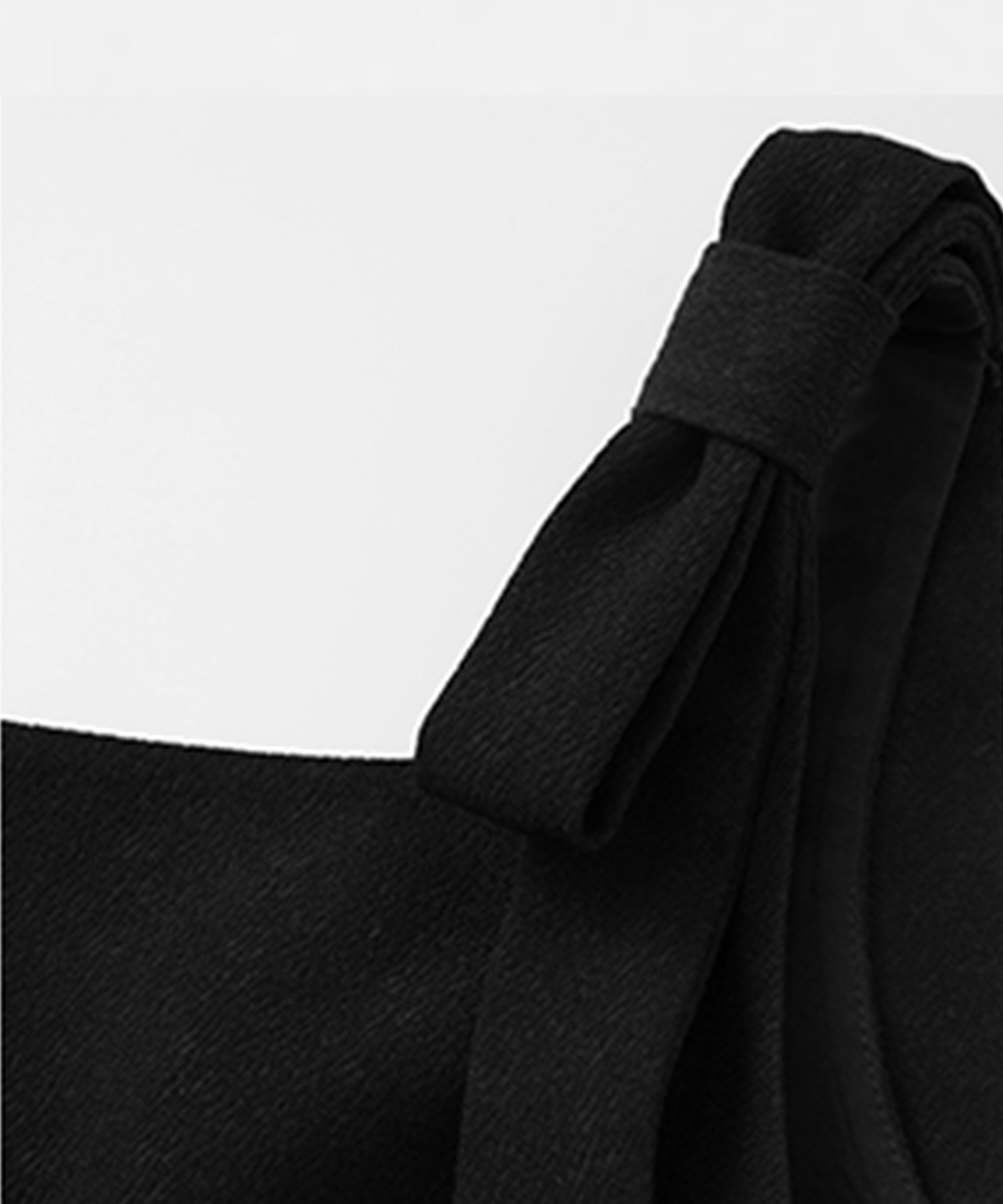 スクエアネック リボンストラップ ミニワンピース FC25L021【Fano