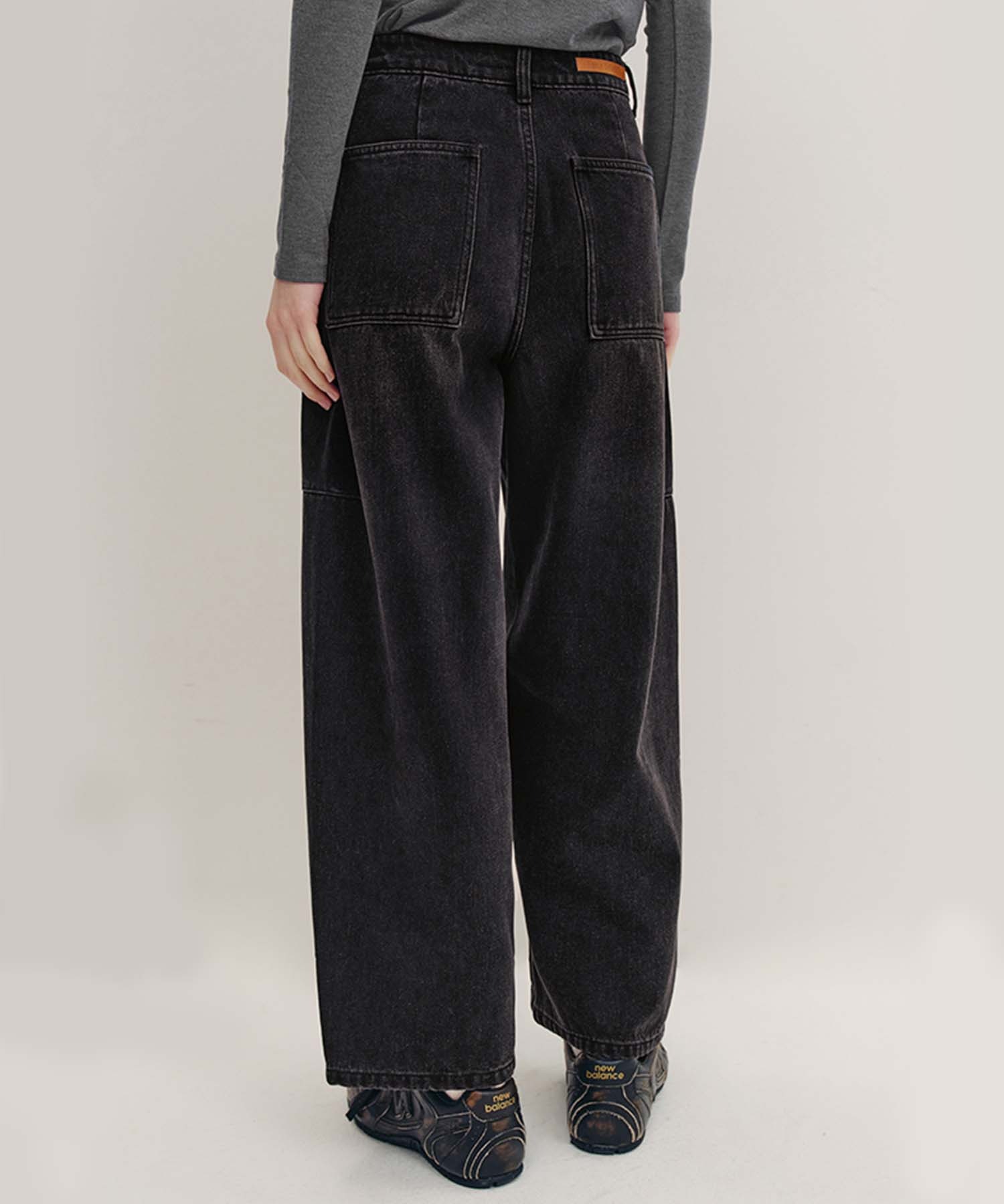 サイドライン ストレートワイドデニム FD24K036【Fano Studios