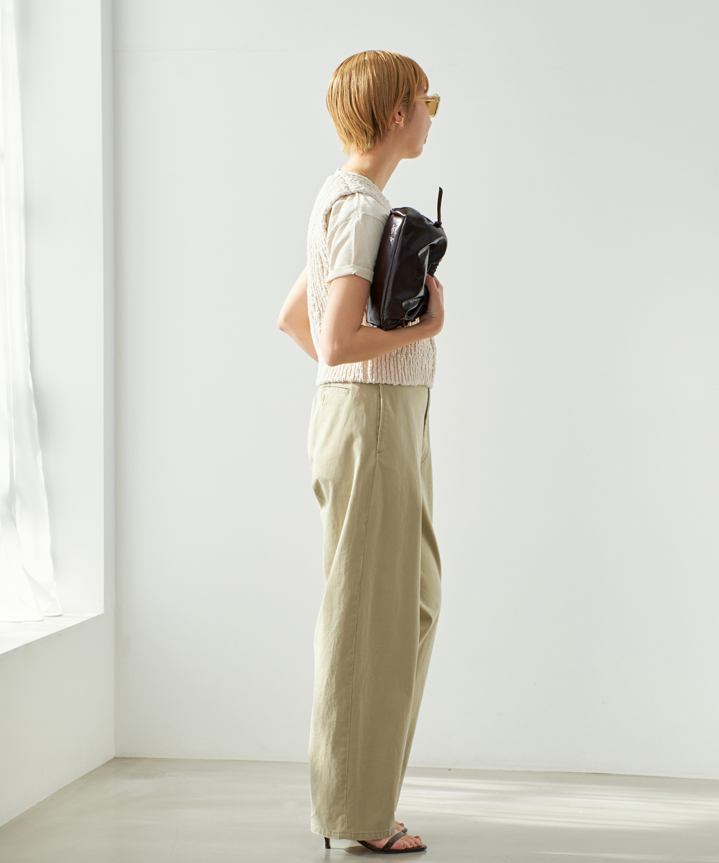 COTTON SLUB KNIT ベスト