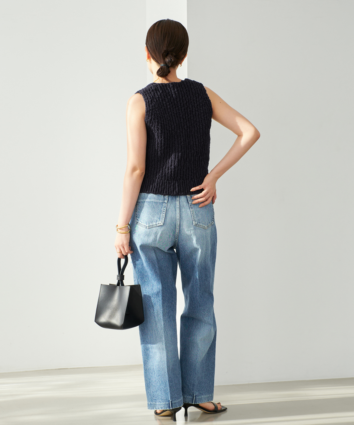 COTTON SLUB KNIT ベスト