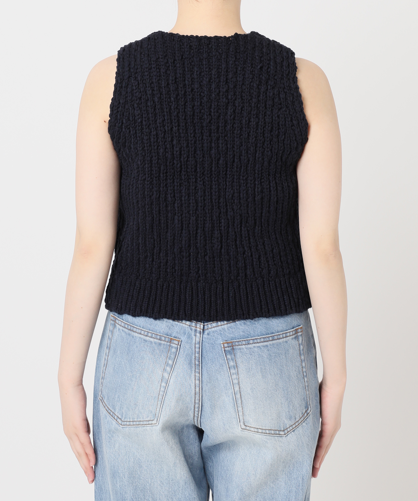 COTTON SLUB KNIT ベスト