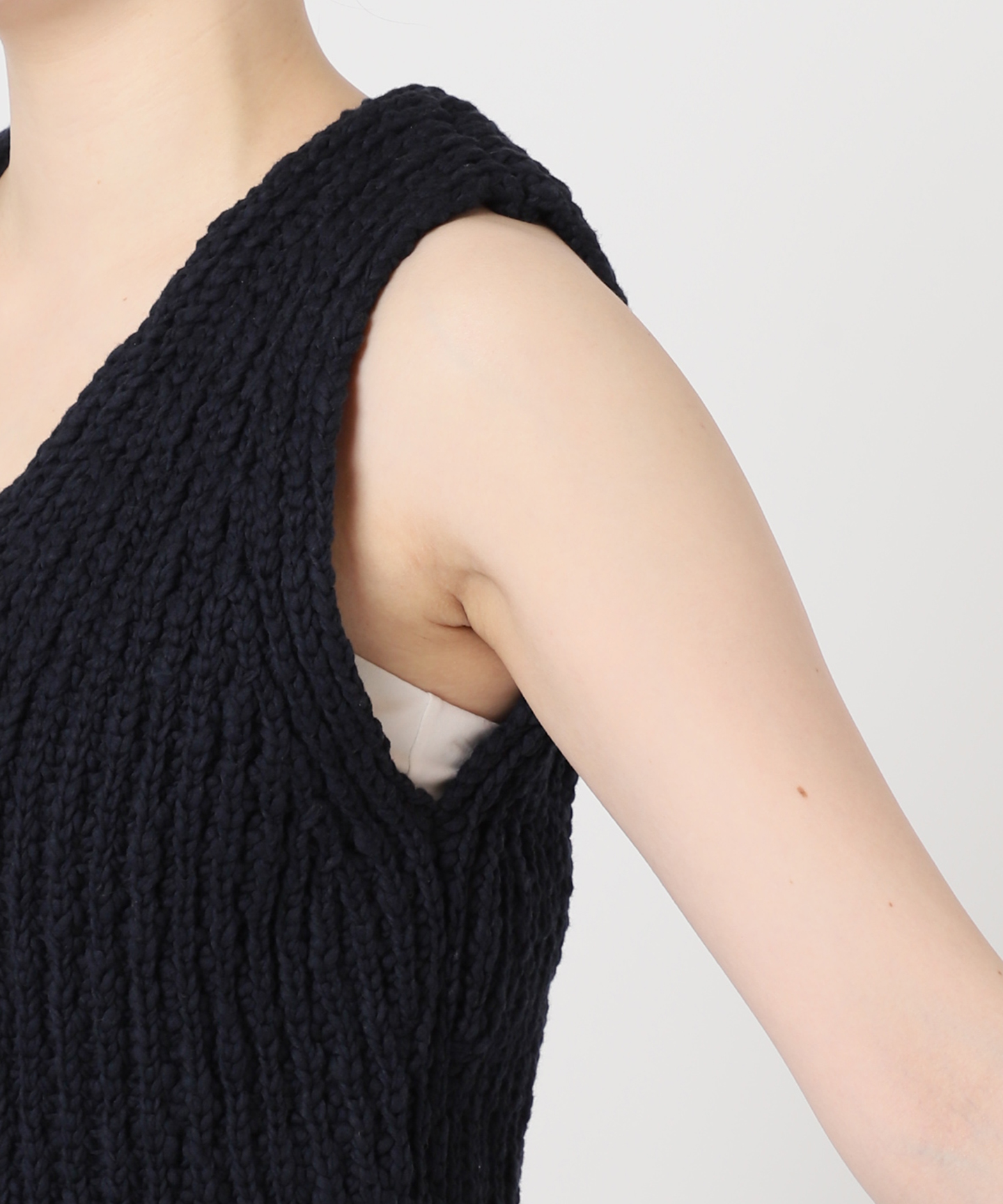 COTTON SLUB KNIT ベスト