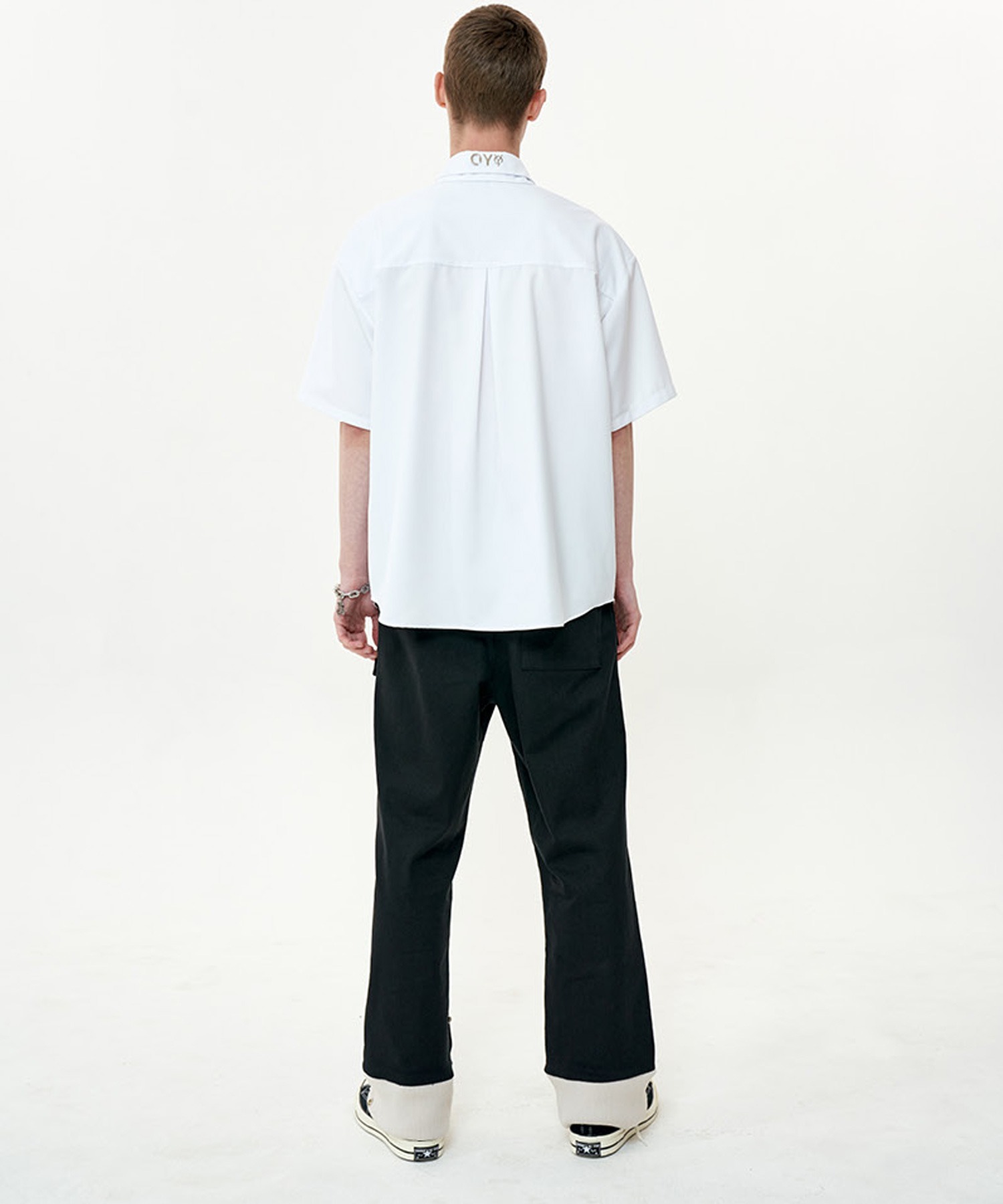 オチ様 白ベスト・半袖シャツ OY/オーワイ』DOUBLE COLLAR HALF SHIRTS/ダブルカラー半袖シャツ OY