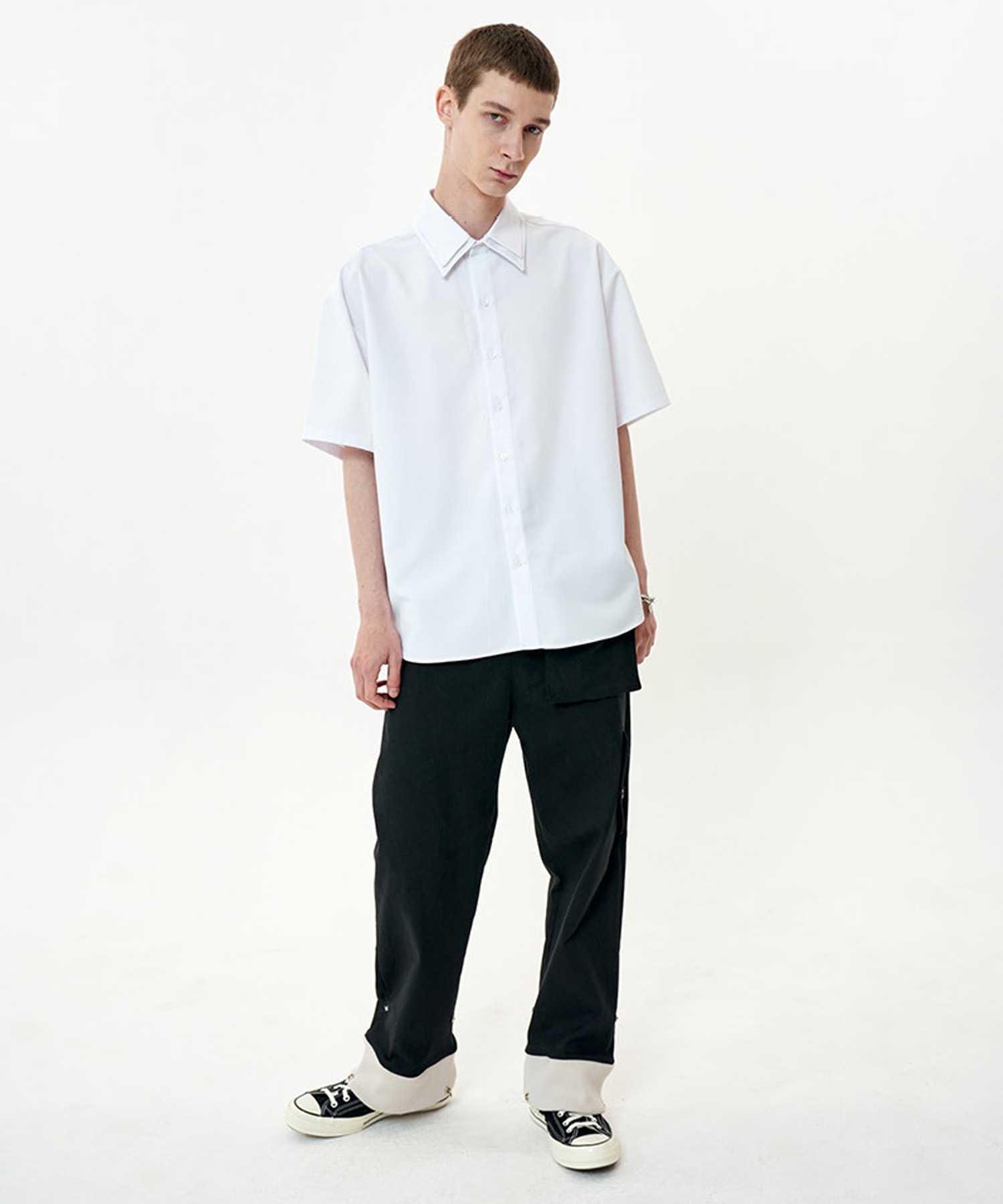 OY/オーワイ』DOUBLE COLLAR HALF SHIRTS/ダブルカラー半袖シャツ OY