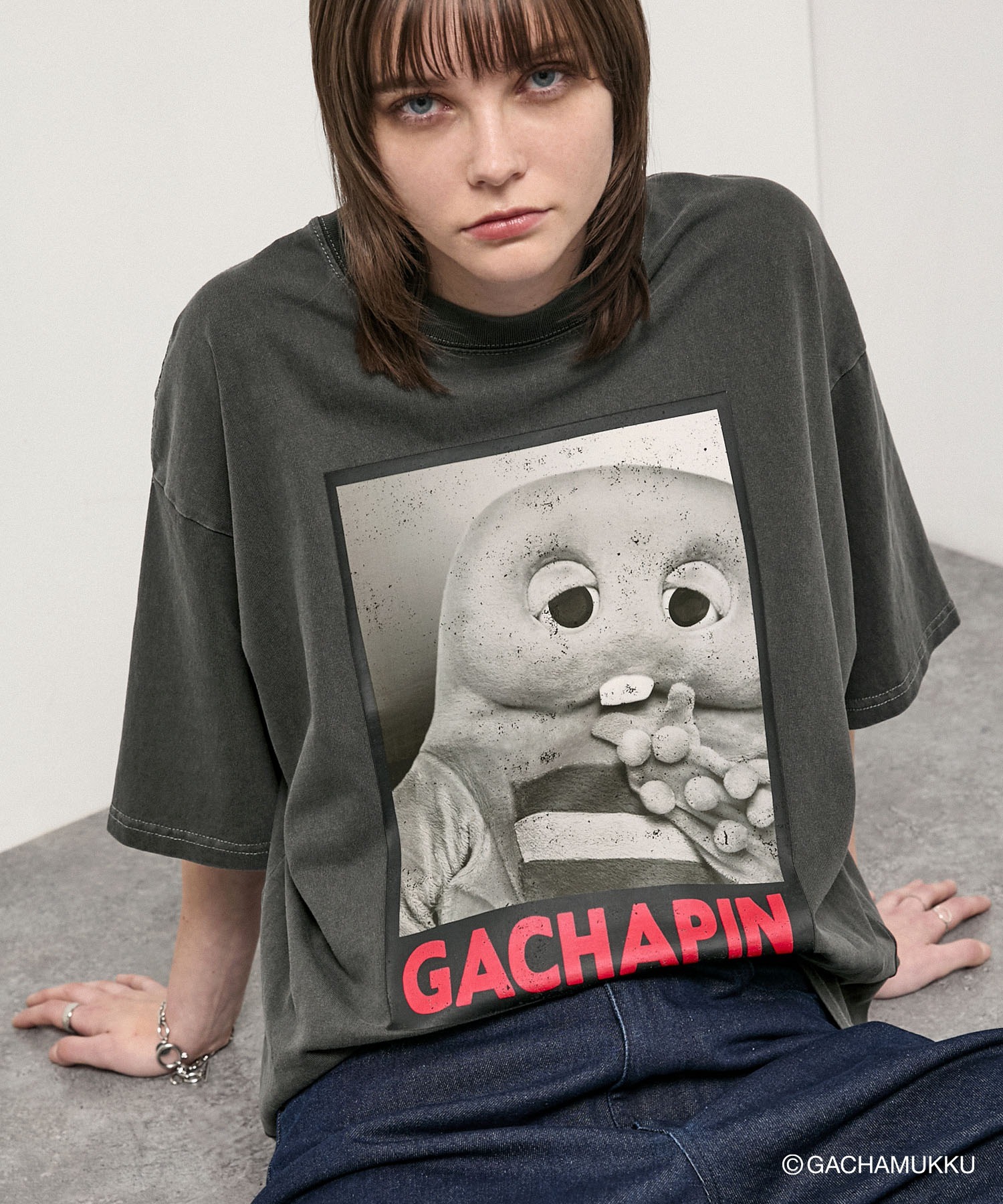Exclusive Gachapin & Mukku Vintage Graphic Tee — винтажная футболка с принтом Gachapin & Mukku