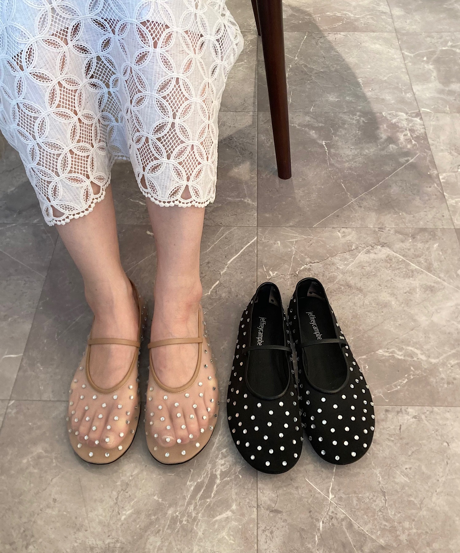 チュール メリージェーンバレエシューズ Jeffrey Campbell│Jeffrey