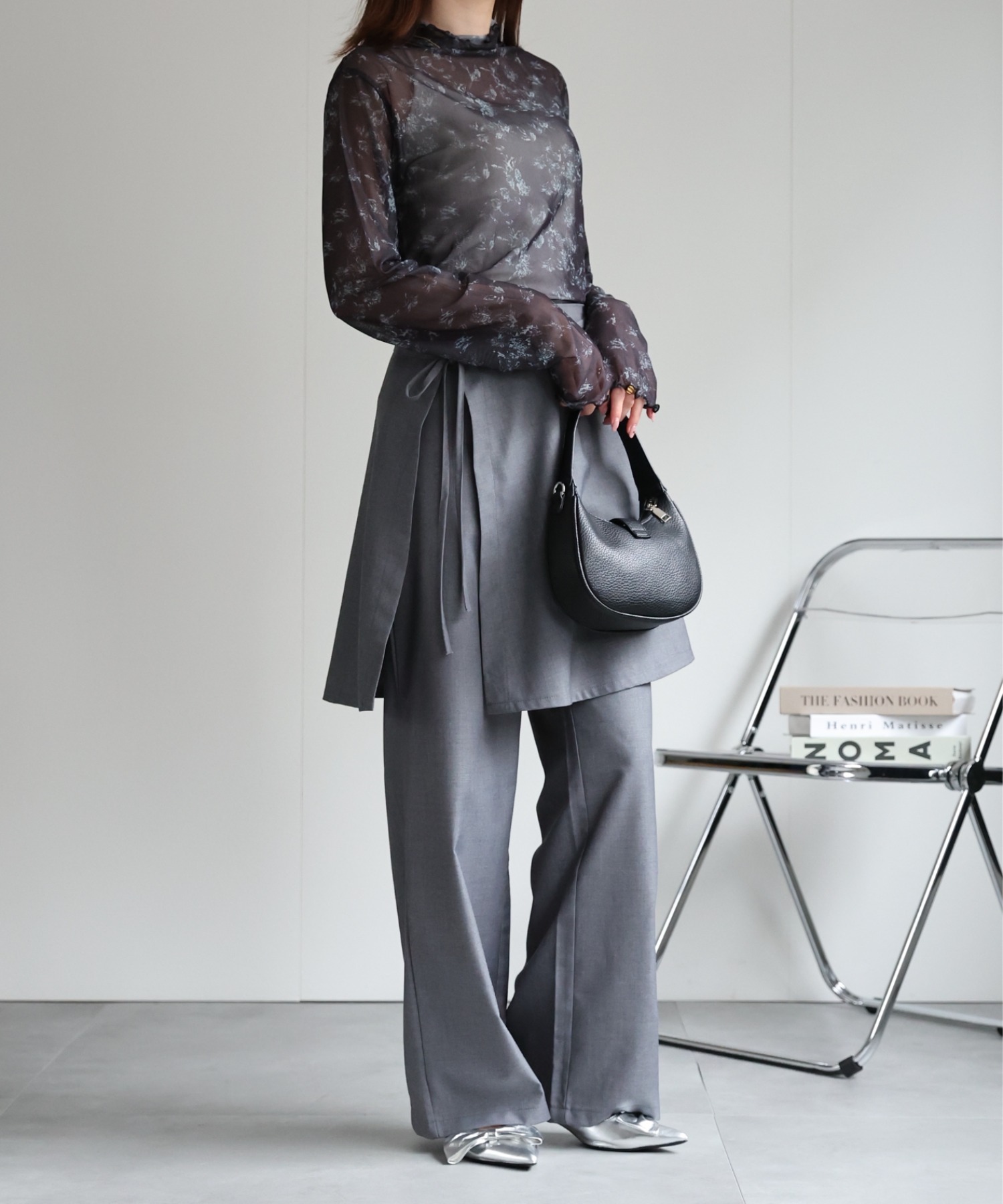 model：162cm  着用サイズ：L