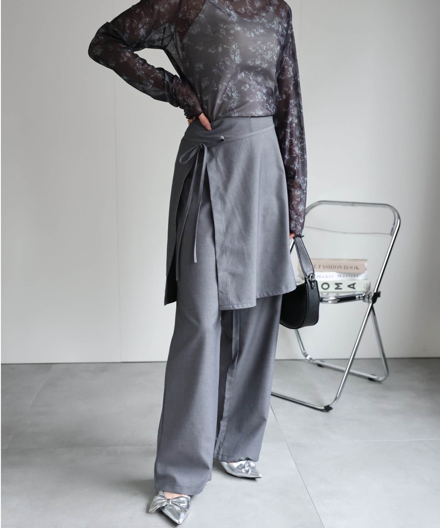 model：162cm  着用サイズ：L