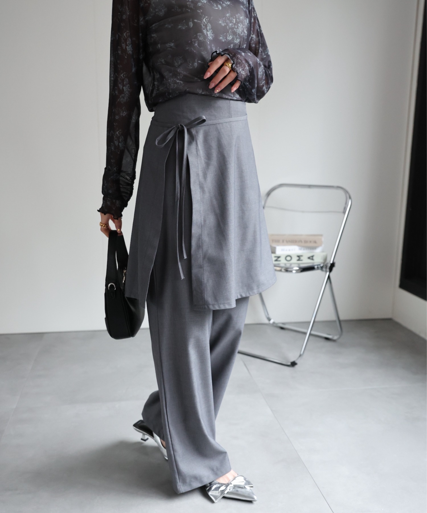 model：162cm  着用サイズ：L