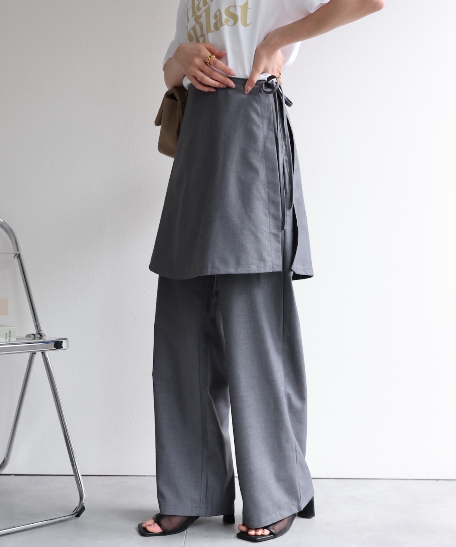 model：162cm  着用サイズ：L