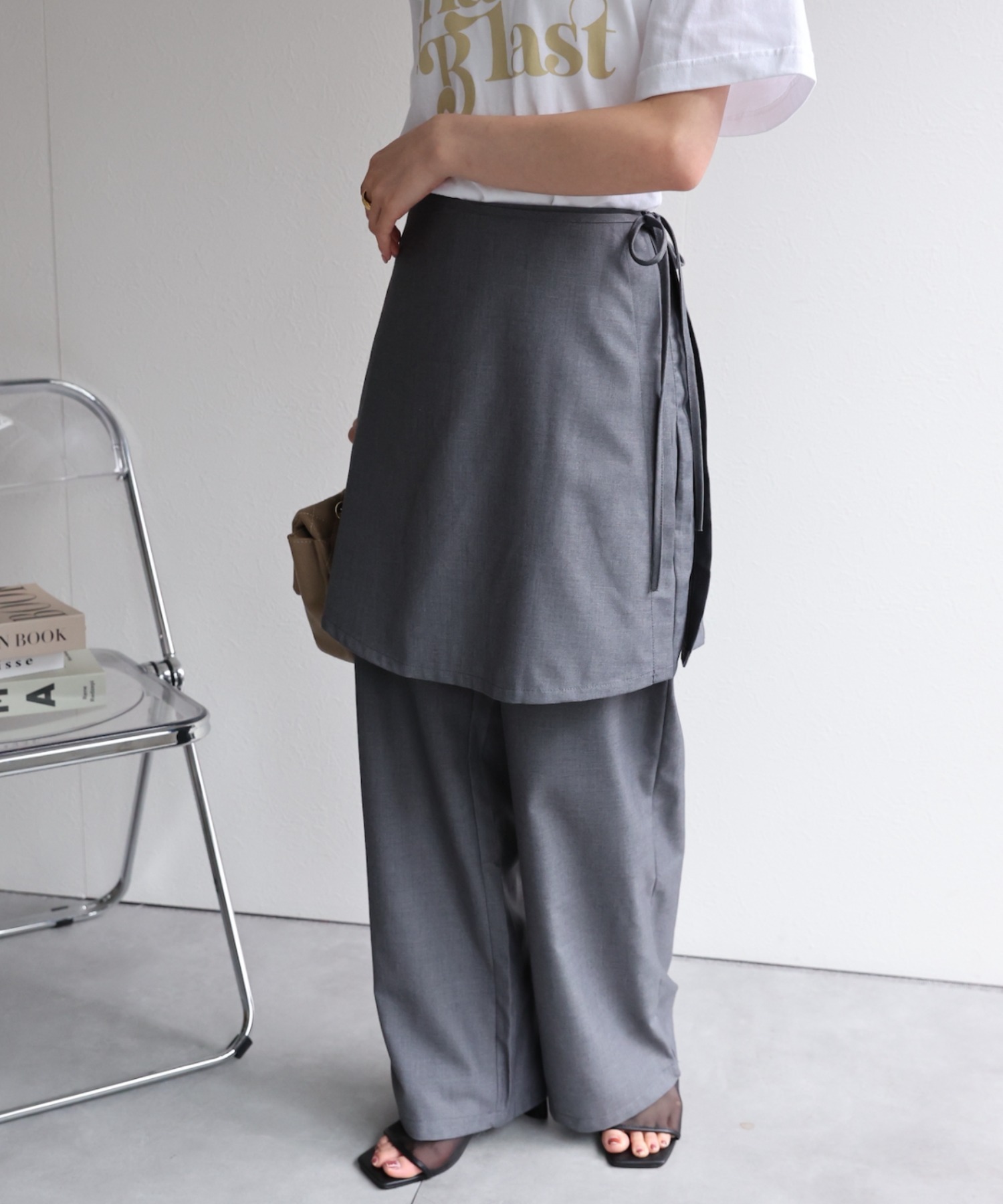 model：162cm  着用サイズ：L