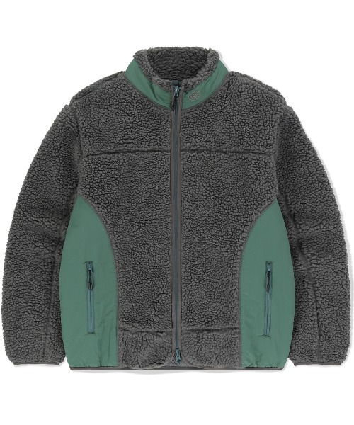 mahagrid/マハグリッド』 CURVED SHERPA FLEECE JACKET/カーブド 