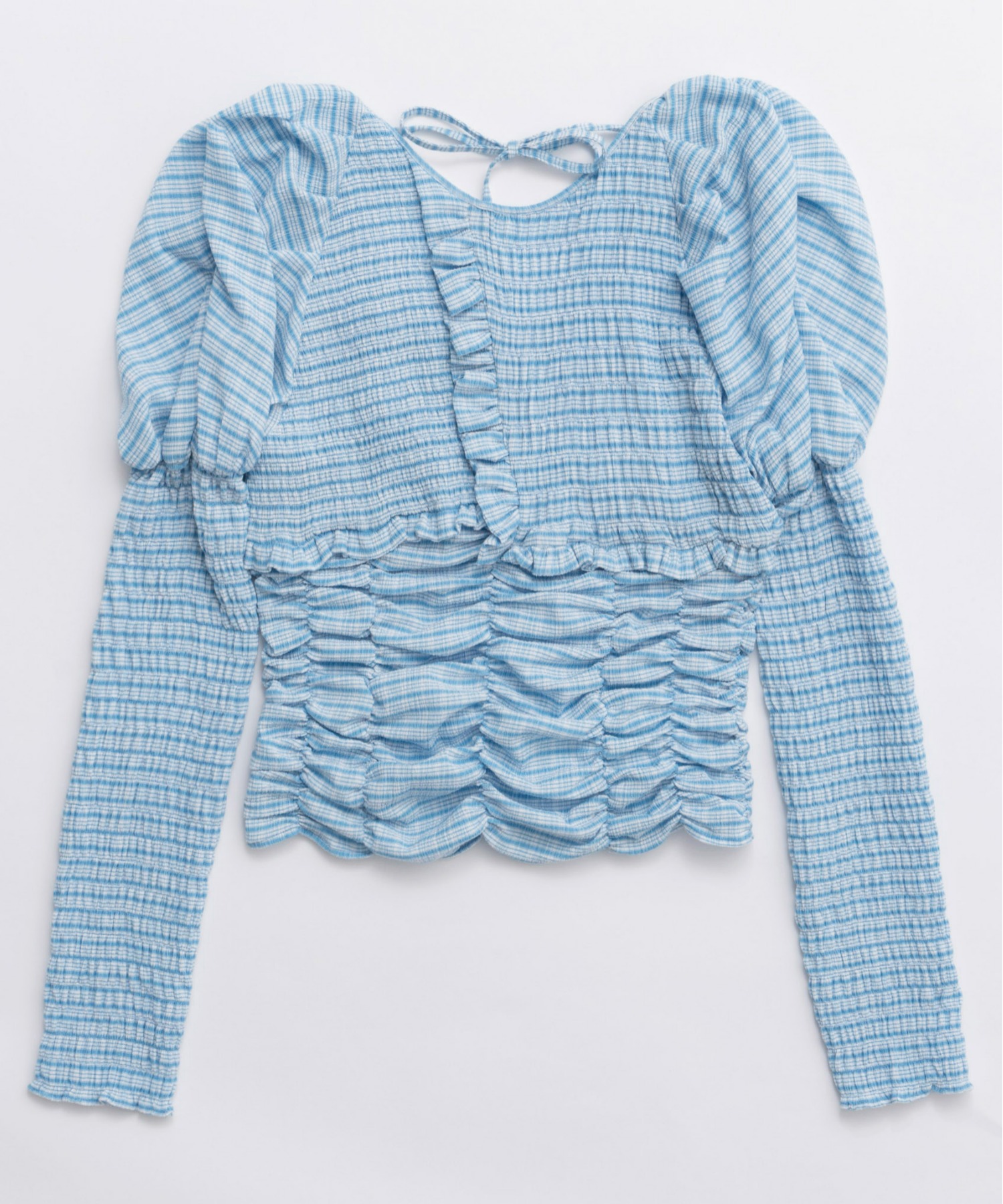 2way Puff Sleeves Gathered Blouse/2WAYパフスリーブギャザーブラウス 