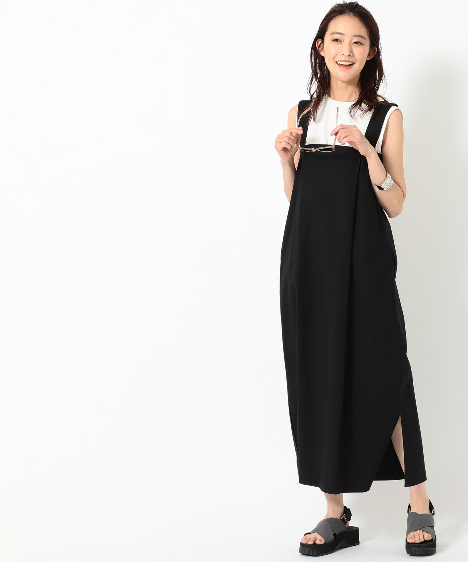 売上実績no 1 グラミチ B Ming By Beams 別注 ストラップ ワンピース ロングワンピース Slcp Lk